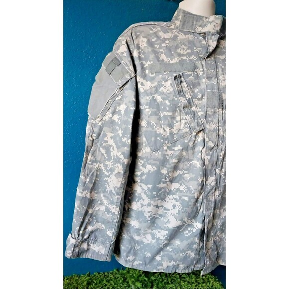 Digital Urban Camo ACU BDU Fatigue Shirt Light Zip Jacket Medium Long Army - Picture 3 of 8